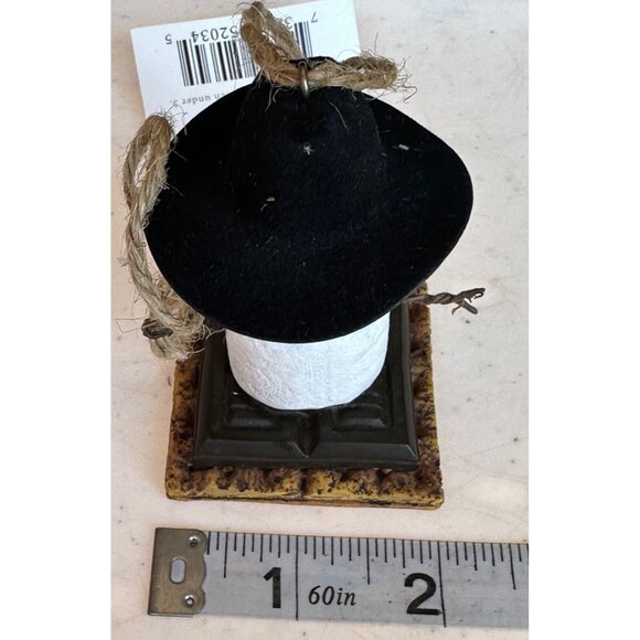 Midwest The Original S'mores Cowboy White Marshmallow Christmas Ornament 3" - Picture 9 of 11